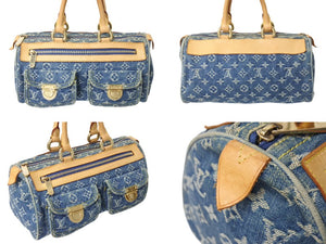 LOUIS VUITTON ルイヴィトン ハンドバッグ ネオスピーディ M95019 モノグラムデニム ゴールド金具 美品 中古 4c069395