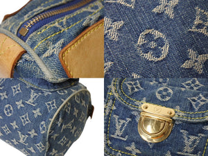 LOUIS VUITTON ルイヴィトン ハンドバッグ ネオスピーディ M95019 モノグラムデニム ゴールド金具 美品 中古 4c069395