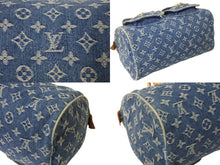 Load image into Gallery viewer, LOUIS VUITTON ルイヴィトン ハンドバッグ ネオスピーディ M95019 モノグラムデニム ゴールド金具 美品 中古 4c069395