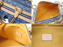 Load image into Gallery viewer, LOUIS VUITTON ルイヴィトン ハンドバッグ ネオスピーディ M95019 モノグラムデニム ゴールド金具 美品 中古 4c069395