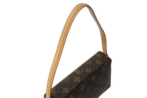 極美品 LOUIS VUITTON ルイヴィトン レシタル ハンドバッグ M51900 モノグラムキャンバス ブラウン 中古 4c069399