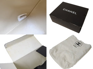 極美品 CHANEL シャネル チェーンショルダーバッグ ミニマトラッセ ラムスキン 1番台 1990年 ココマーク ベージュ ゴールド金具 中古 4c069400