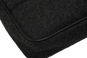 極美品 PRADA プラダ プラダスポーツ ワンショルダーバッグ ウール ナイロンキャンバス チャコール ブラック シルバー金具 中古 4b006941