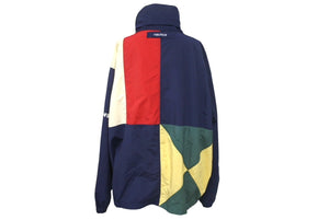 NAUTICA ノーティカ セーリングジャケット ナイロン ブルゾン XL ネイビー レッド グリーン ナイロン 美品 中古 4c069412