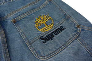 [中古/中古]Supreme シュプリーム デニムパンツ Double Knee Painter Pant デニム 21SS ブルー コットン 30 Bランク 中古 4c069413 