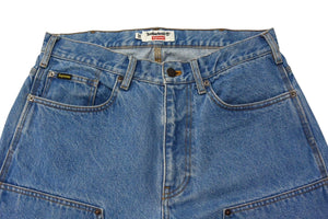 [中古/中古]Supreme シュプリーム デニムパンツ Double Knee Painter Pant デニム 21SS ブルー コットン 30 Bランク 中古 4c069413 