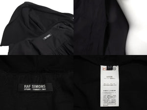 極美品 RAF SIMONS ラフシモンズ CONSUMED VEST ベスト サイズ50 03SS 消費者期 ブラック アーカイブ カットオフ 中古 4c069420