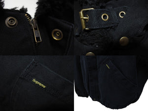 SUPREME シュプリーム Faux Shearling Lined Bomber Jacket 24FW コットン デナリフリース 美品 中古 4c069427 