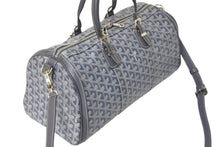 Load image into Gallery viewer, GOYARD ゴヤール クロワジエール35 ボストンバッグ グレー PVC レザー シルバー金具 美品 中古 4c069428
