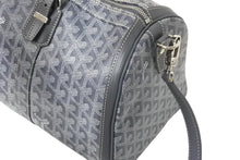 Load image into Gallery viewer, GOYARD ゴヤール クロワジエール35 ボストンバッグ グレー PVC レザー シルバー金具 美品 中古 4c069428