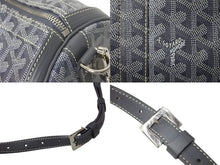Load image into Gallery viewer, GOYARD ゴヤール クロワジエール35 ボストンバッグ グレー PVC レザー シルバー金具 美品 中古 4c069428