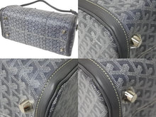 Load image into Gallery viewer, GOYARD ゴヤール クロワジエール35 ボストンバッグ グレー PVC レザー シルバー金具 美品 中古 4c069428