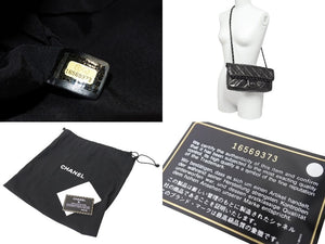 新品同様 CHANEL シャネル マトラッセ チェーンミー Wチェーンショルダーバッグ A50491 16番台 マットグレー ココマーク カーフスキン 中古 4c069434