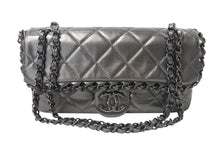 Load image into Gallery viewer, 新品同様 CHANEL シャネル マトラッセ チェーンミー Wチェーンショルダーバッグ A50491 16番台 マットグレー ココマーク カーフスキン 中古 4c069434