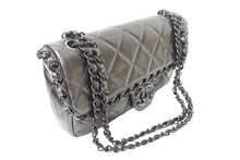 Load image into Gallery viewer, 新品同様 CHANEL シャネル マトラッセ チェーンミー Wチェーンショルダーバッグ A50491 16番台 マットグレー ココマーク カーフスキン 中古 4c069434