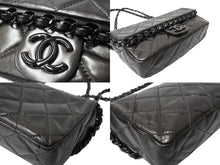 Load image into Gallery viewer, 新品同様 CHANEL シャネル マトラッセ チェーンミー Wチェーンショルダーバッグ A50491 16番台 マットグレー ココマーク カーフスキン 中古 4c069434