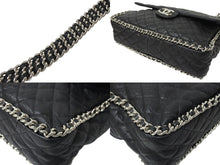 Load image into Gallery viewer, CHANEL シャネル マトラッセ33 チェーンアラウンド チェーンショルダーバッグ 19番台 ラムスキン ココマーク シルバー金具 美品 中古 4c069436
