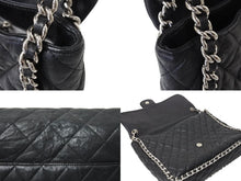 Load image into Gallery viewer, CHANEL シャネル マトラッセ33 チェーンアラウンド チェーンショルダーバッグ 19番台 ラムスキン ココマーク シルバー金具 美品 中古 4c069436
