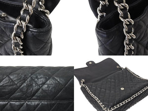 CHANEL シャネル マトラッセ33 チェーンアラウンド チェーンショルダーバッグ 19番台 ラムスキン ココマーク シルバー金具 美品 中古 4c069436