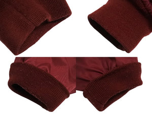 Häagen-Dazs ハーゲンダッツ スタッフジャケット MA-1 ナイロン ポリエステル アクリル レッド ゴールド 美品 中古 4c069479