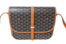 Load image into Gallery viewer, 極美品 GOYARD ゴヤール ベルヴェデーレMM ショルダーバッグ ブラウン PVC レザー シルバー金具 中古 4c069485