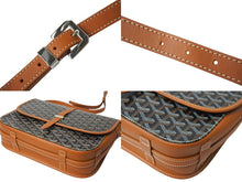 Load image into Gallery viewer, 極美品 GOYARD ゴヤール ベルヴェデーレMM ショルダーバッグ ブラウン PVC レザー シルバー金具 中古 4c069485