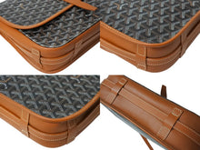 Load image into Gallery viewer, 極美品 GOYARD ゴヤール ベルヴェデーレMM ショルダーバッグ ブラウン PVC レザー シルバー金具 中古 4c069485