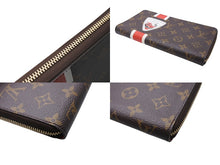 Load image into Gallery viewer, 新品同様 LOUISVUITTON ルイヴィトン チャイナラン ジッピーオーガナイザー 長財布 M66553 ブラウン レッド ホワイト 中古 4c069491