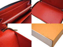 Load image into Gallery viewer, 新品同様 LOUISVUITTON ルイヴィトン チャイナラン ジッピーオーガナイザー 長財布 M66553 ブラウン レッド ホワイト 中古 4c069491