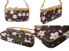 Load image into Gallery viewer, 新品同様 LOUISVUITTON ルイヴィトン 村上隆 ポシェットアクセソワール ポーチ M92006 モノグラムチェリーブロッサム 中古 4c069495