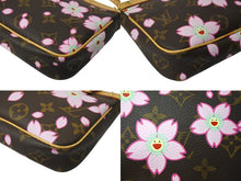 Load image into Gallery viewer, 新品同様 LOUISVUITTON ルイヴィトン 村上隆 ポシェットアクセソワール ポーチ M92006 モノグラムチェリーブロッサム 中古 4c069495