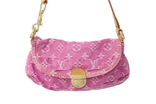 Load image into Gallery viewer, LOUIS VUITTON ルイヴィトン ミニプリーティ ワンショルダーバッグ M95216 モノグラム デニム ピンク 美品 中古 4c069497