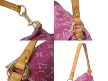 Load image into Gallery viewer, LOUIS VUITTON ルイヴィトン ミニプリーティ ワンショルダーバッグ M95216 モノグラム デニム ピンク 美品 中古 4c069497