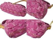 Load image into Gallery viewer, LOUIS VUITTON ルイヴィトン ミニプリーティ ワンショルダーバッグ M95216 モノグラム デニム ピンク 美品 中古 4c069497