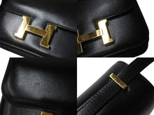 Load image into Gallery viewer, 極美品 HERMES エルメス ショルダーバッグ コンスタンス3ミニ C刻印 ブラック カーフスキン ゴールド金具 中古 4c069537