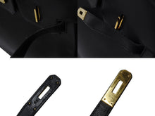 Load image into Gallery viewer, HERMES エルメス BIRKIN バーキン35 ブラック ゴールド金具 エプソン ハンドバッグ □H刻印 中古 4c069533