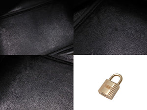 HERMES エルメス BIRKIN バーキン35 ブラック ゴールド金具 エプソン ハンドバッグ □H刻印 中古 4c069533
