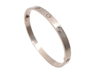 Load image into Gallery viewer, Cartier カルティエ ラブブレスレット18号 ラブブレス K18WG B6067617 34g 美品 中古 4c069541