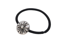 Load image into Gallery viewer, CHROME HEARTS クロムハーツ クロスボールボタン ヘアゴム 重量約16g シルバー925 1995/.925刻印 美品 中古 4c069549