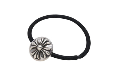 CHROME HEARTS クロムハーツ クロスボールボタン ヘアゴム 重量約16g シルバー925 1995/.925刻印 美品 中古 4c069549