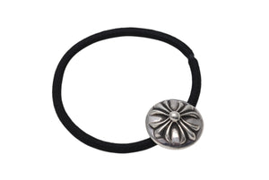 CHROME HEARTS クロムハーツ クロスボールボタン ヘアゴム 重量約16g シルバー925 1995/.925刻印 美品 中古 4c069549