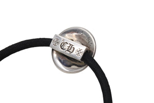 CHROME HEARTS クロムハーツ クロスボールボタン ヘアゴム 重量約16g シルバー925 1995/.925刻印 美品 中古 4c069549