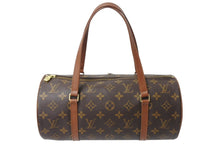 Load image into Gallery viewer, LOUIS VUITTON ルイヴィトン パピヨンGM 横幅30cm ハンドバッグ M51365 モノグラム 筒型 旧型 ゴールド金具 美品 中古 4c069579