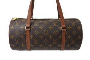 LOUIS VUITTON ルイヴィトン パピヨンGM 横幅30cm ハンドバッグ M51385 モノグラム 筒型 旧型 ゴールド金具 美品 中古 4c069579