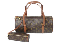 Load image into Gallery viewer, LOUIS VUITTON ルイヴィトン パピヨンGM 横幅30cm ハンドバッグ M51365 モノグラム 筒型 旧型 ゴールド金具 美品 中古 4c069580