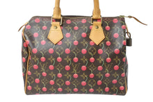 Load image into Gallery viewer, LOUIS VUITTON ルイヴィトン スピーディ25 ハンドバッグ M95009 村上隆 モノグラムチェリー ブラウン 中古 4c069586