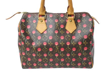 Load image into Gallery viewer, LOUIS VUITTON ルイヴィトン スピーディ25 ハンドバッグ M95009 村上隆 モノグラムチェリー ブラウン 中古 4c069586