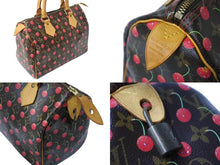 Load image into Gallery viewer, LOUIS VUITTON ルイヴィトン スピーディ25 ハンドバッグ M95009 村上隆 モノグラムチェリー ブラウン 中古 4c069586