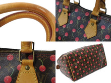 Load image into Gallery viewer, LOUIS VUITTON ルイヴィトン スピーディ25 ハンドバッグ M95009 村上隆 モノグラムチェリー ブラウン 中古 4c069586