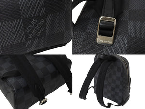 極美品 LOUIS VUITTON ルイヴィトン キャンパス バックパック N50009 ダミエグラフィット 中古 4c69587